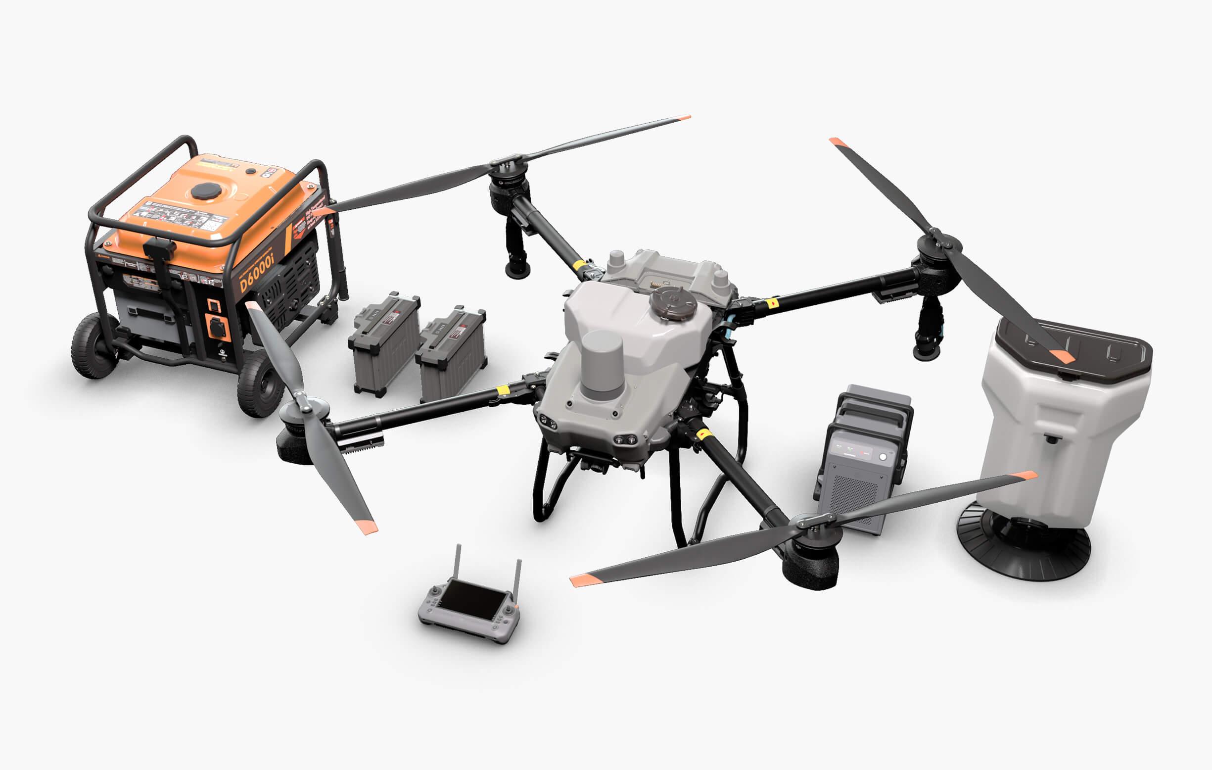 DJI Agras T25 - In volo